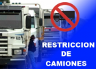 Restricción a la circulación de camiones