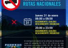 Restricción en rutas Nacionales y de la Provincia de Buenos Aires