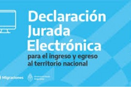 Declaración Jurada Electrónica para el Ingreso y/o Egreso del Territorio Nacional